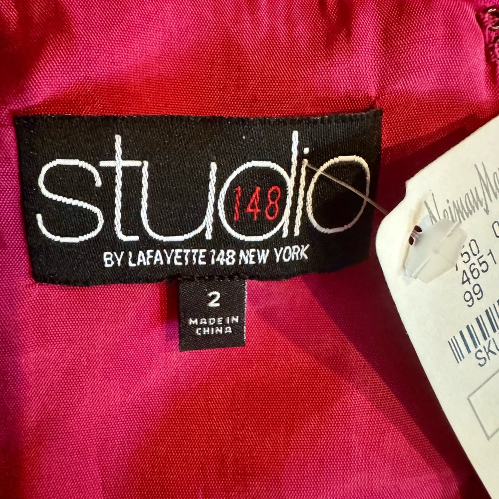 Studio 148 by Lafayette New York; Linen dress; Size 2; pink/red - Picture 10 of 12